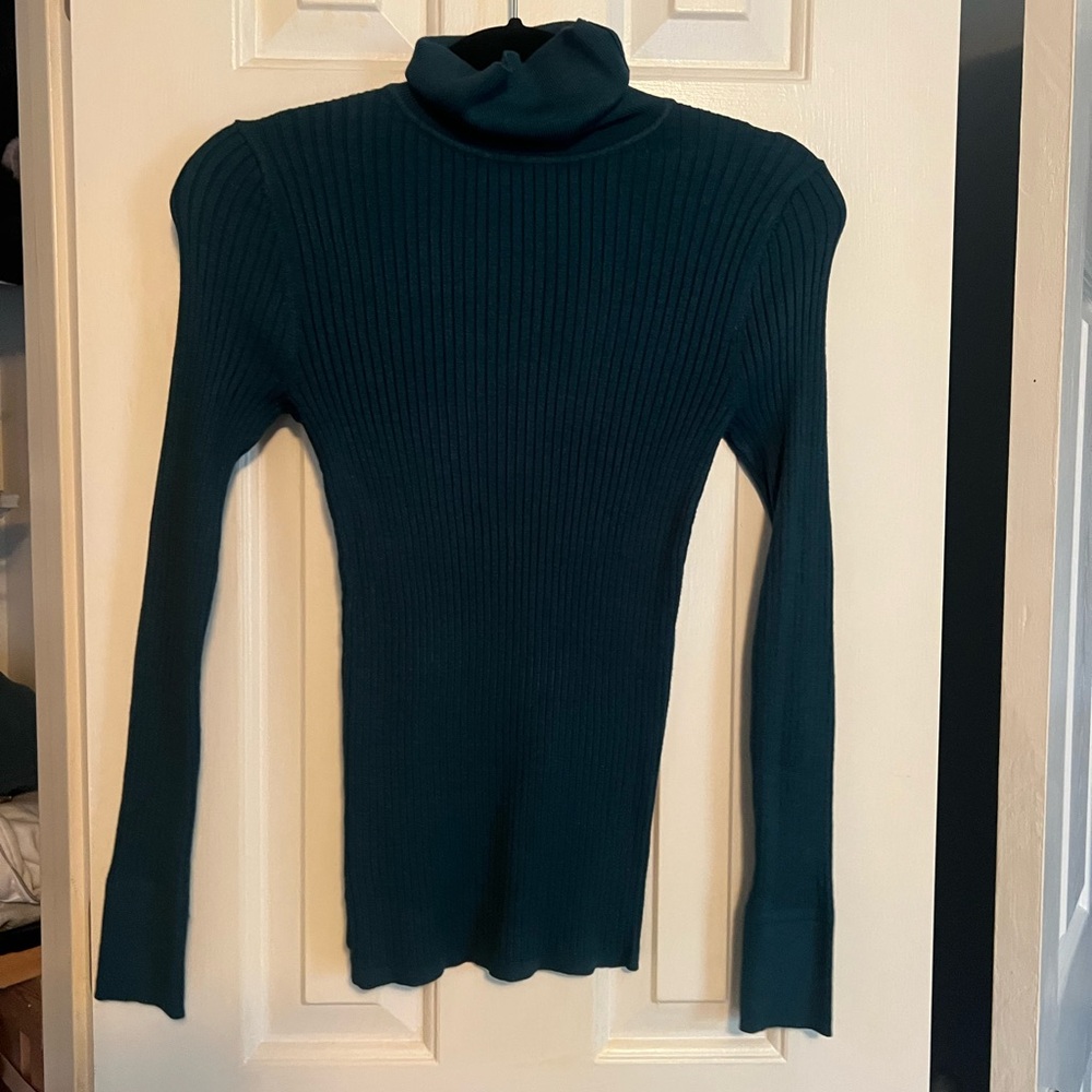 Loft Emerald Green Turtle Neck - image 1